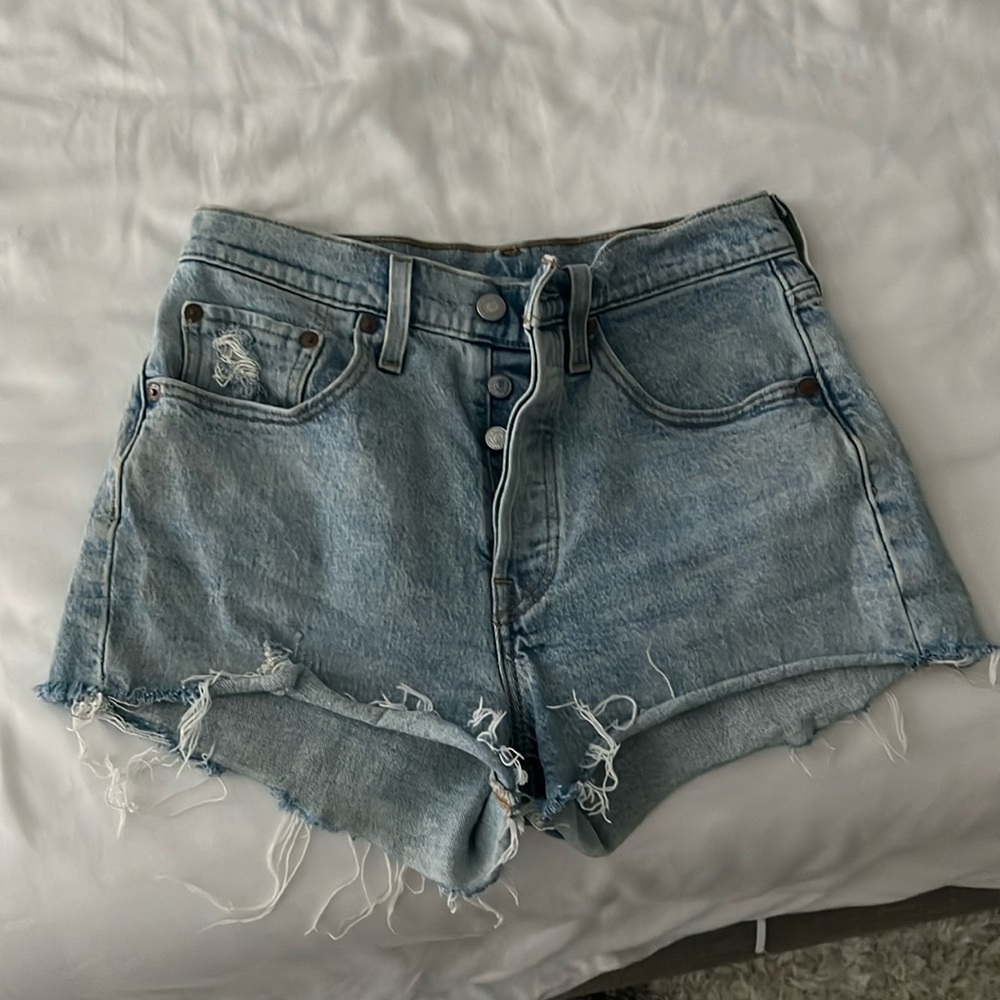 Levis 501 denim cutoff shorts
